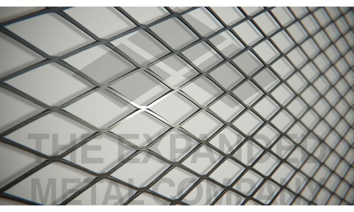 1583SF Large Expanded Metal Flattened Stainless Steel Mesh
