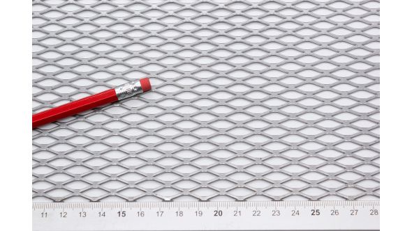 0794F Sample - Large, Expanded Metal, Flattened, Steel Mesh