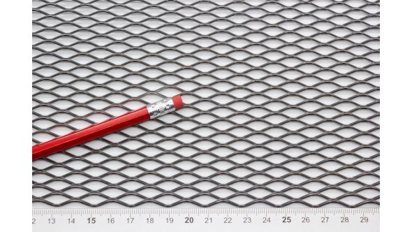 Large Perforated Steel Stretched Metal Mesh Sheet (1000mm x 600mm)