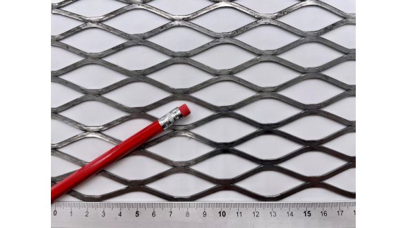 Securilath™ MD1 Sample - Large, Expanded Metal, Flattened, Steel Mesh