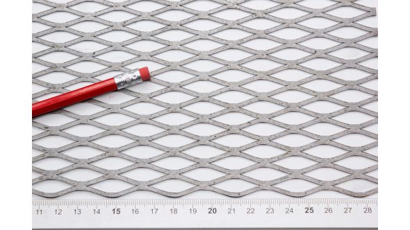 1280F Sample - Large, Expanded Metal, Flattened, Steel Mesh