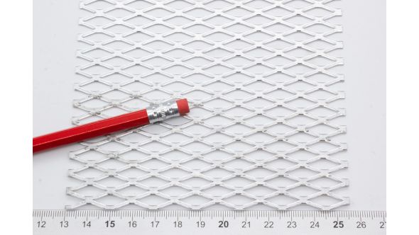 0794AF Sample - Large, Expanded Metal, Flattened, Aluminium Mesh