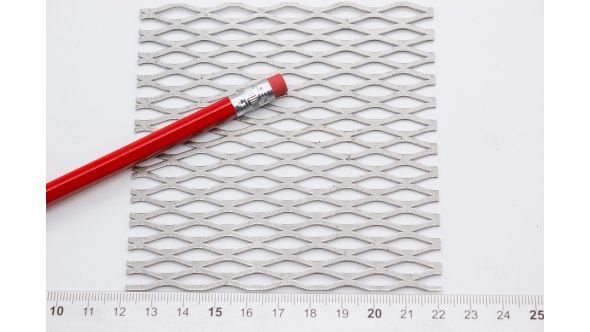 0794SF Sample - Large, Expanded Metal, Flattened, Stainless Steel Mesh