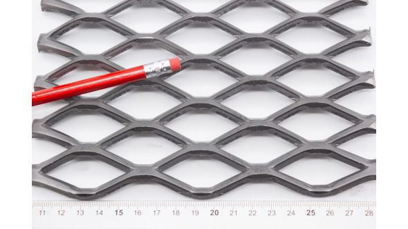 2496 Sample - Large, Expanded Metal, Raised, Steel Mesh