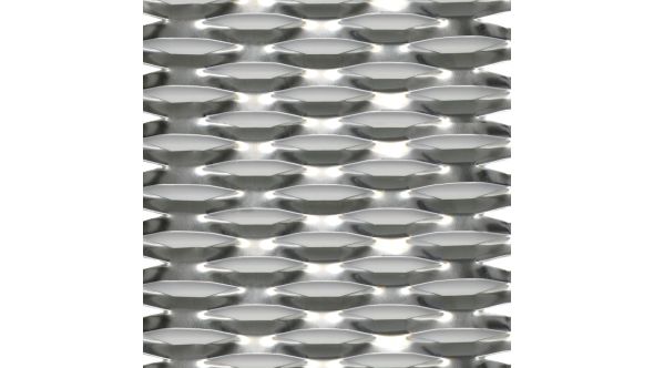 Athens - Large, Expanded Metal, Raised, Aluminium Mesh