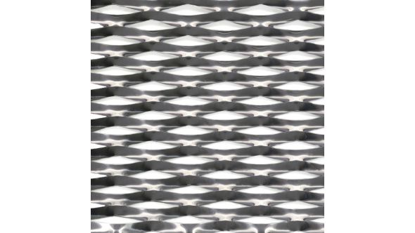 Bilbao - Large, Expanded Metal, Raised, Aluminium Mesh