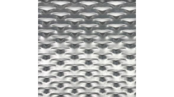 Bilbao Sample - Large, Expanded Metal, Raised, Aluminium Mesh