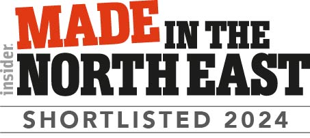 Shortlisted in three Made In the North East Awards categories